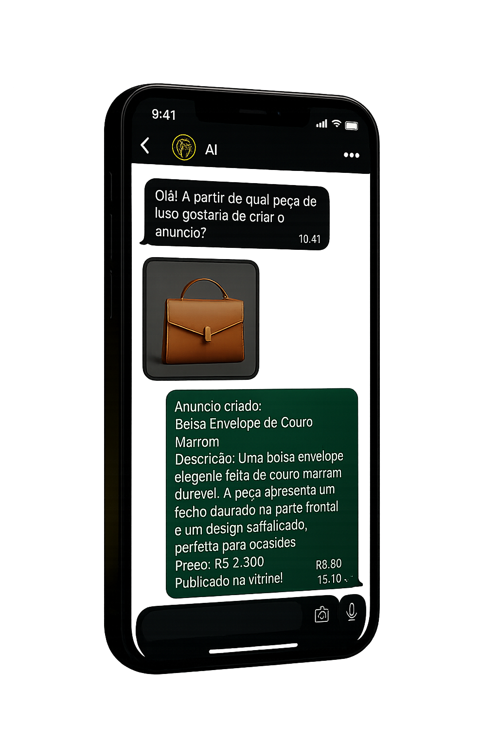 Fluxo de venda via WhatsApp com IA